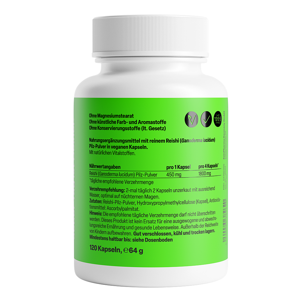 ZeinPharma Reishi Kapseln 450 mg - 图片 2