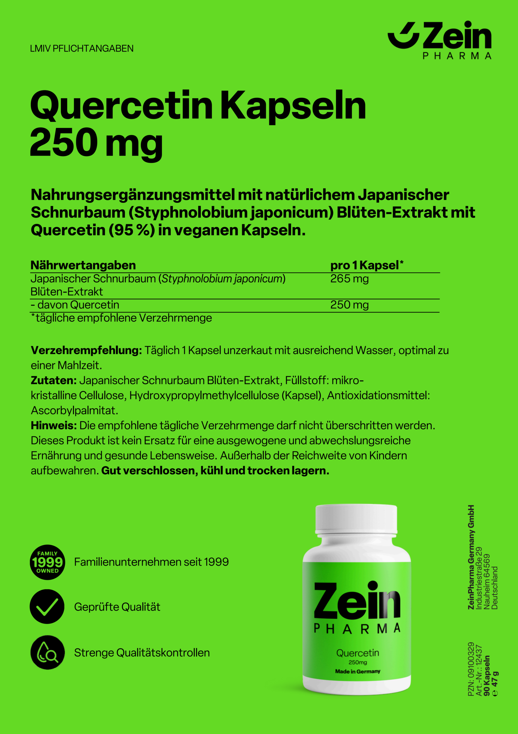 ZeinPharma Quercetin Kapseln 250 mg - 图片 3