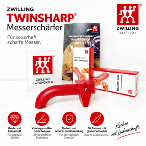 Zwilling Twinsharp Messerschärfer Rot