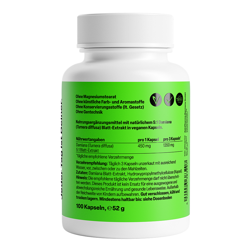 ZeinPharma Damiana Kapseln 450 mg - 图片 2