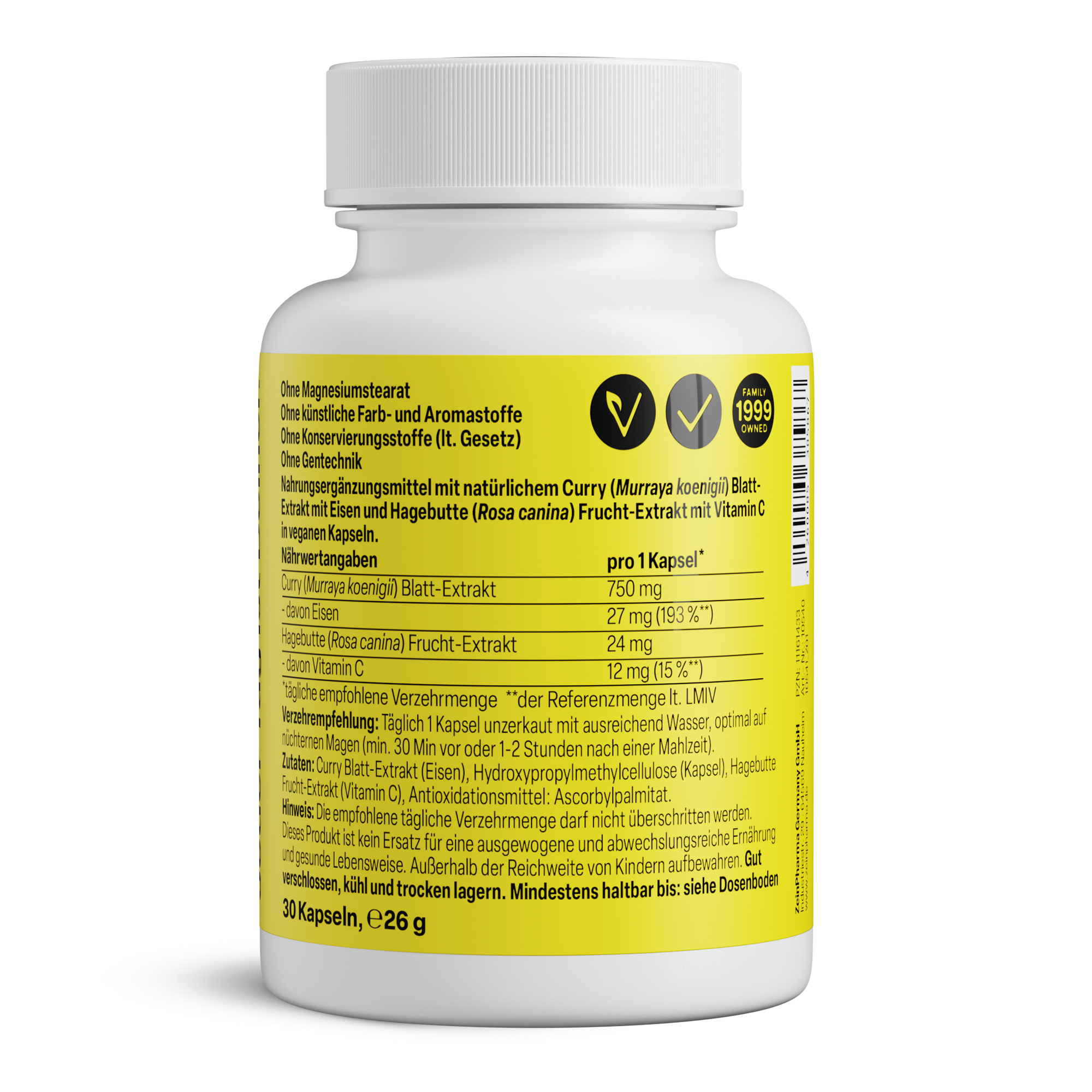 ZeinPharma FerroLeaf Ultra Kapseln 27 mg + VC - 图片 2