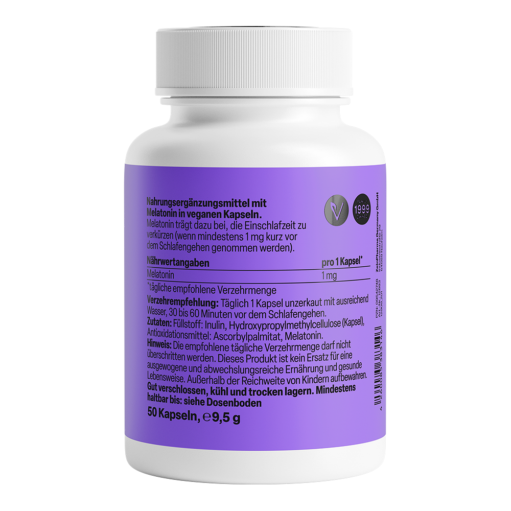 ZeinPharma Melatonin Kapseln 1 mg / 50 St. - 图片 2